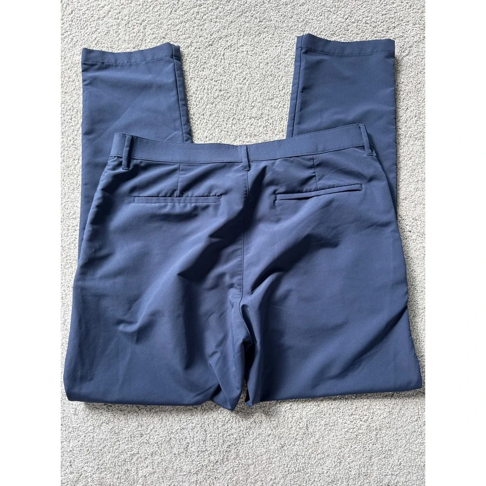 Banana Republic Mens Navy Blue Performance Chino Pants 34x32 Slim Fit